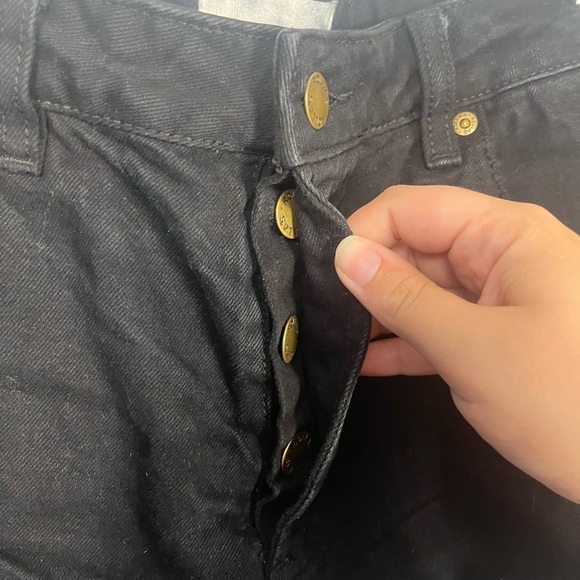 Rolla’s original short high rise cut off distressed black size 27 - Picture 4 of 9